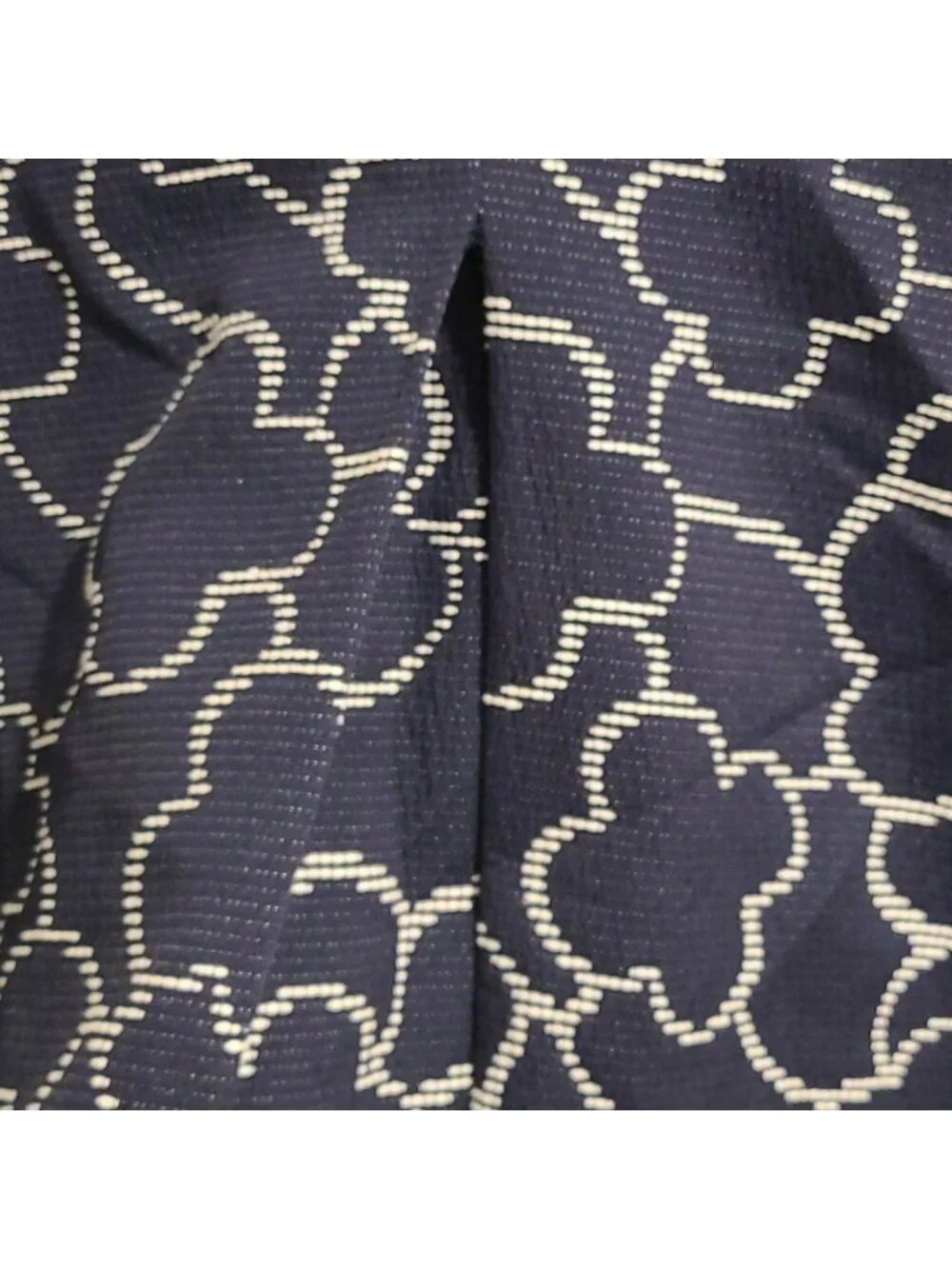 Pink Tartan Navy and White pattern skirt w/pockets